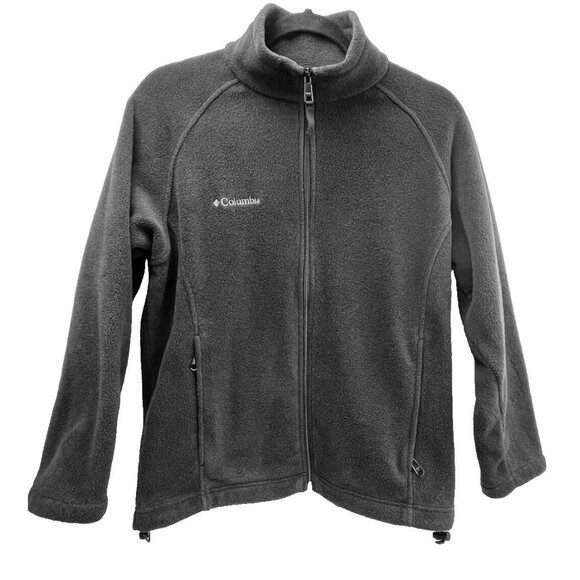 COLUMBIA SPORTWEAR Fleece Jacket Women's Size Medium Black Full Zip - Picture 1 of 10